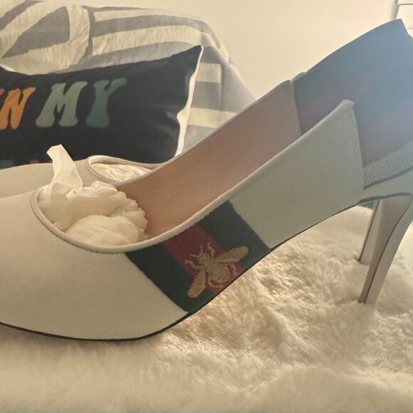 Gucci Sylvie Slingback heels sz 39.5 - Picture 6 of 6